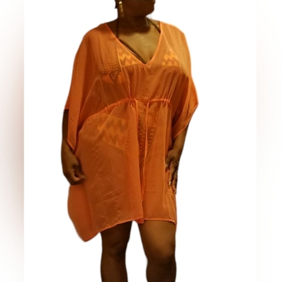 Just Class Swimsuit Cover-Ups w/ Tie Waist and Tassels Set of 2 - Picture 10 of 10